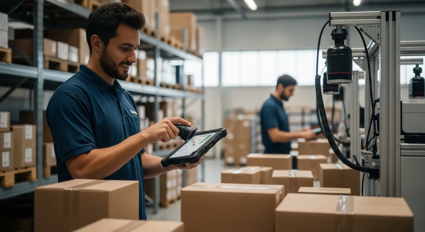 Android-Tablet mit Barcode-Scan im Handel