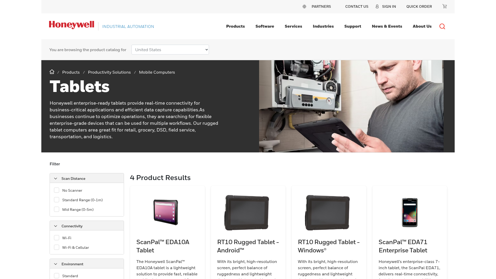 3. Honeywell Homepage