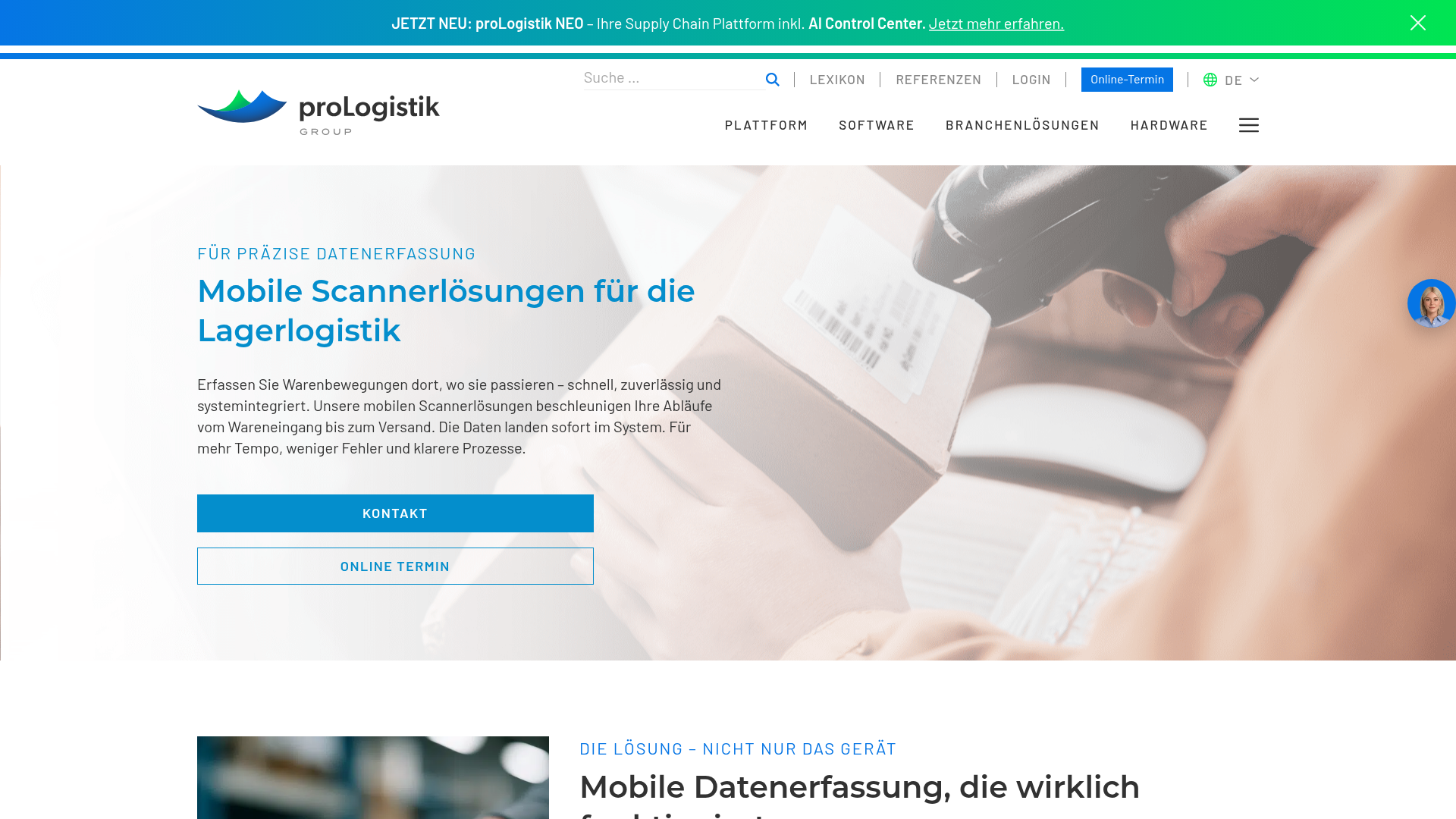 2. proLogistik Group, Stark bei größeren Prozesslandschaften Homepage