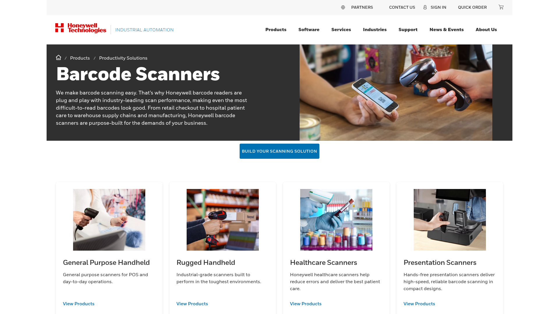 Honeywell: Sehr stark bei anspruchsvollen Scan-Situationen Homepage