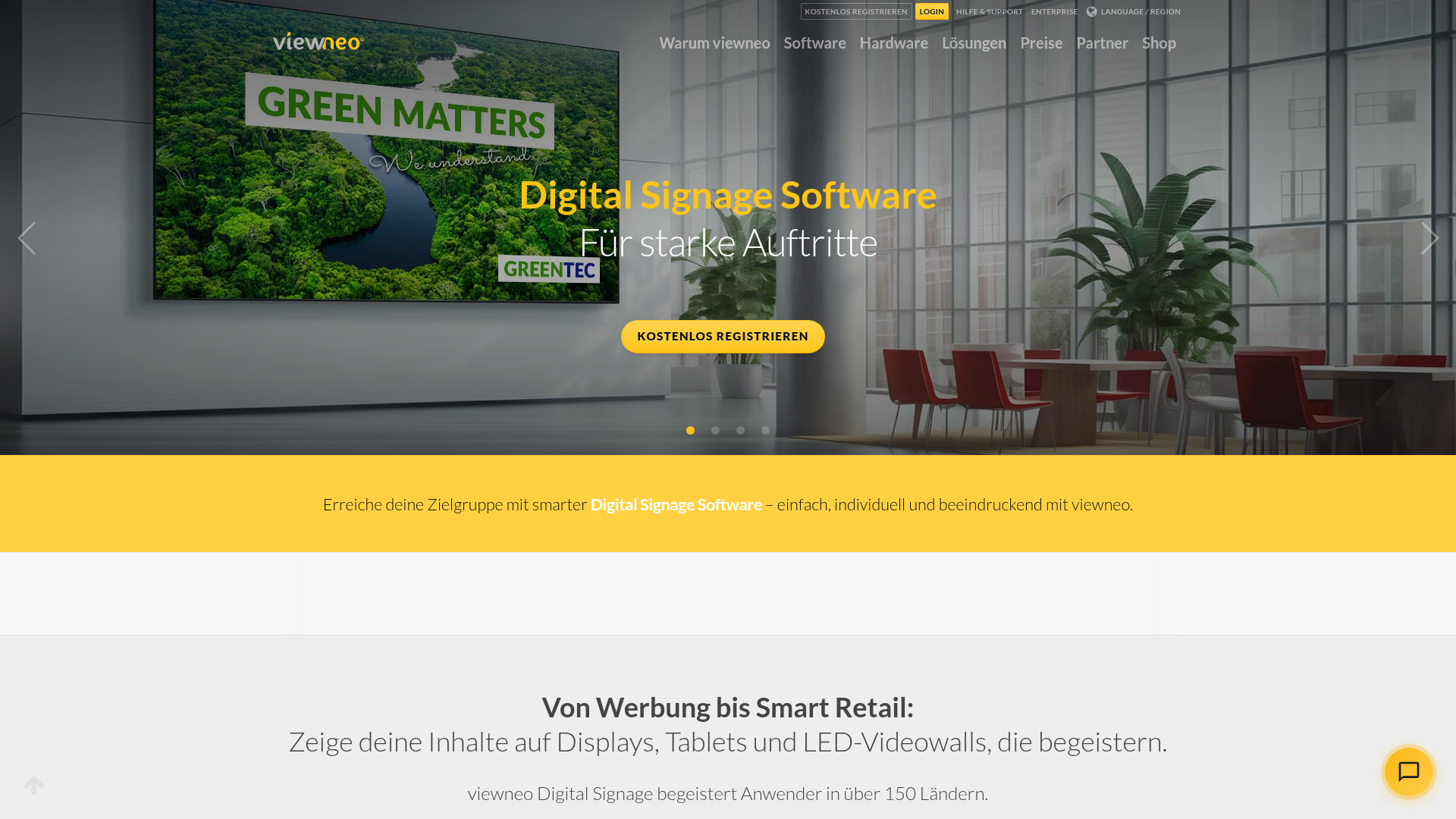 viewneo: Gute Wahl für DACH-Projekte mit mehr Anspruch Homepage