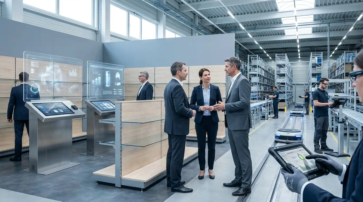 Moderne Instore-Bildschirme im Einzelhandel
