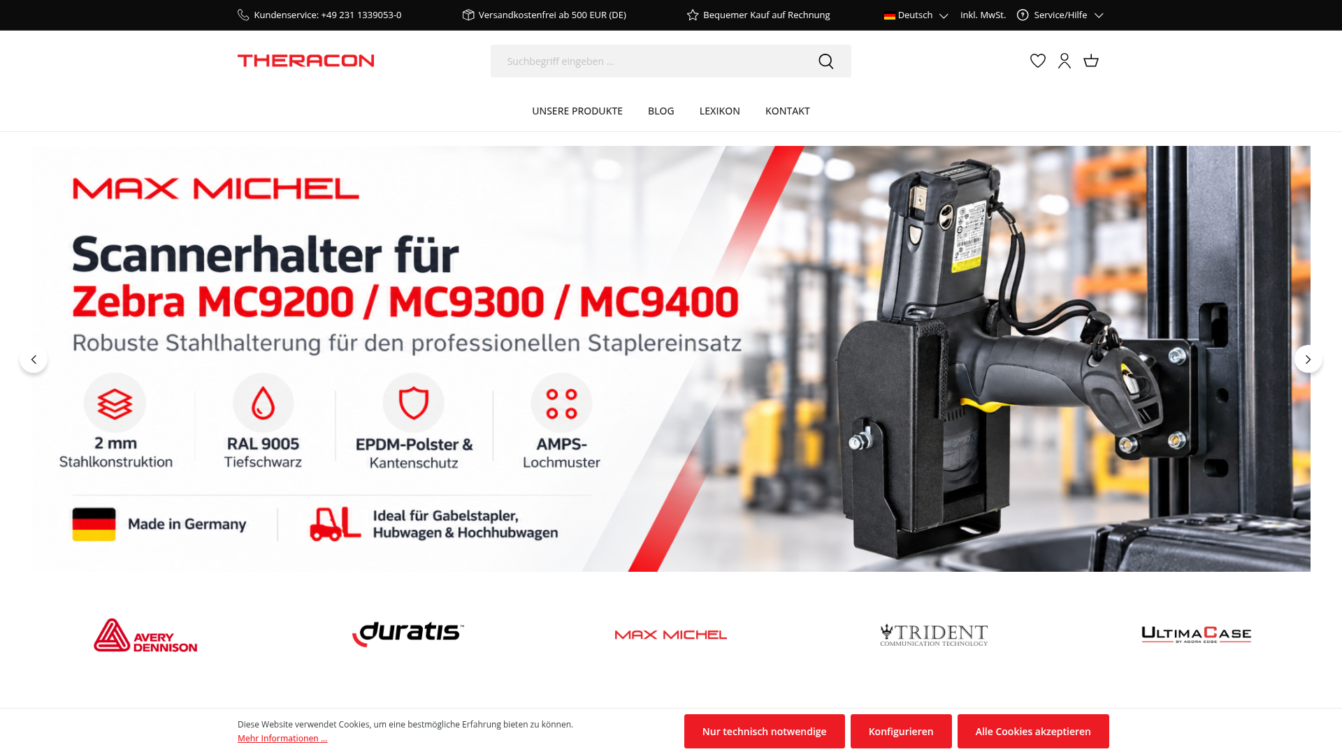 3. Theracon Homepage